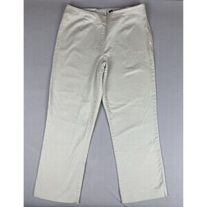 Gap Side Zip Stretch Capri Pants Women’s 8 Khakis Vintage Basic Preppy Essential
